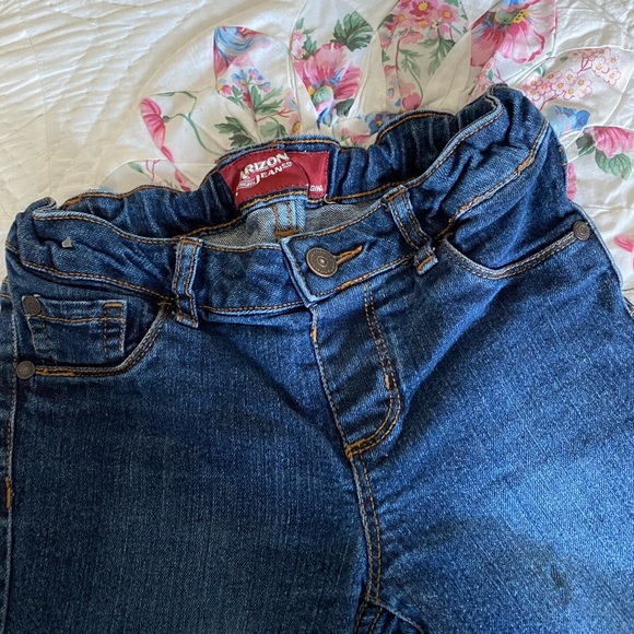 ARIZONA JEAN JEGGINGS, ELASTIC ADJUSTABLE WAIST BAND, 10 GIRLS - Picture 2 of 4
